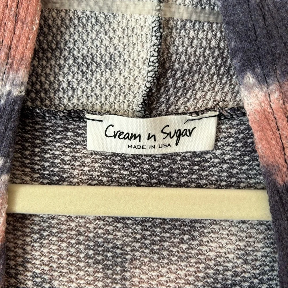 Lightweight Long Sleeve Women's Cardigan, Pockets, Open Front Made in the USA - Picture 7 of 8